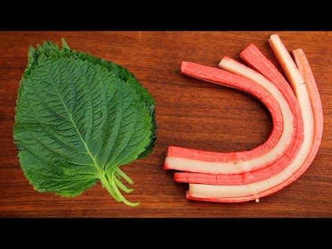 깻잎과 맛살은 이렇게 드세요! 간단하면서 색다른 깻잎 맛살 요리👍💯