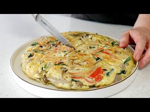 물 없이 버섯 왕창! 넣고 만든 계란찜