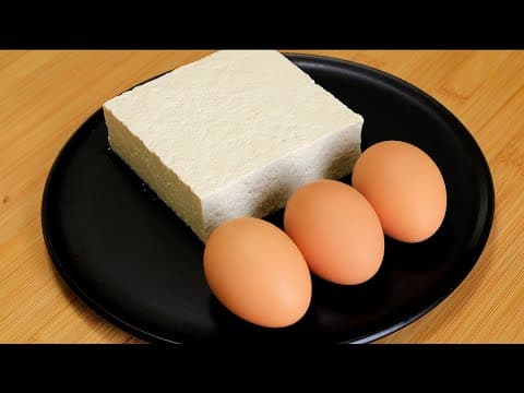두부와 계란으로 든든한 한끼가 완성됩니다👍💯 간단하면서 영양 가득한 두부 요리