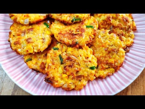 찬밥이 있다면 무조건 이렇게 만들어보세요💥밥 안먹는 아이를 위한 영양간식💯두부김치스팸밥전~맛이 없을 수 없어요!