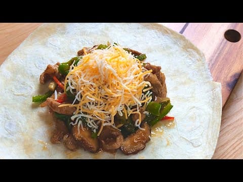 고추잡채를 새롭게 먹는 방법, 고추잡채 크런치랩 : Stir-fried Chili Pepper and Pork Crunchwrap.