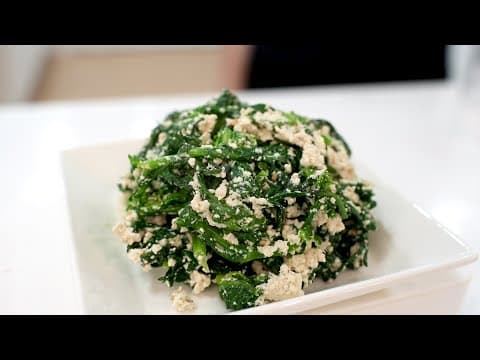 두부 썰지마세요. 으깨서 더~ 고소한 두부반찬 '두부무침'