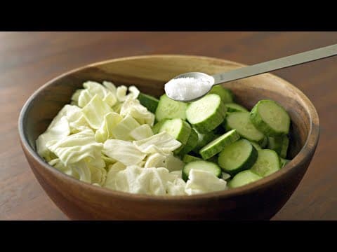 오이와 양배추는 아침식사로 밥대신 드세요‼️ 뱃살이 무섭게 빠지는 오이, 양배추 요리💯