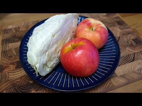 양배추와 사과를 아침대신 이렇게 드세요! 독소 배출과 변비에 좋아 뱃살도 금방 빠져요👍👍