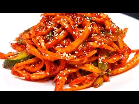 도라지 오이무침 쓴맛은 잡고 식감은 살리는 노하우 ❤️