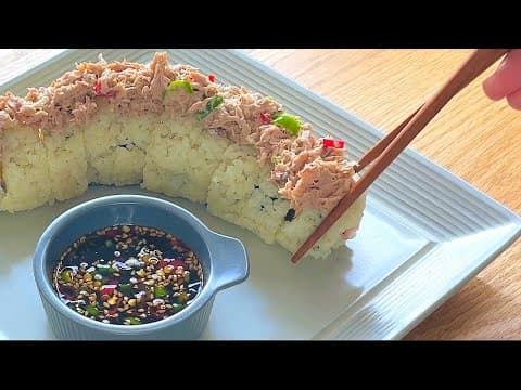 재료는 간단하지만 맛은 완성! 한번 먹으면 멈출 수 없는 참치김밥 (광장시장 누드치즈김밥) 만들기