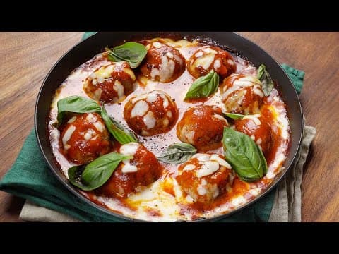 집에서 쉽고 간단하게 근사한 저녁 식사를 만들어 보세요 (4K) | Meatballs in Tomato Sauce (4K)