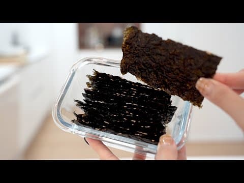 튀기지 않는 김부각! 묵은김, 남은김으로 만든 바삭한 김스낵 👍