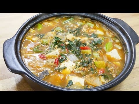 냉이된장찌개 ( Korean soybean paste stew )