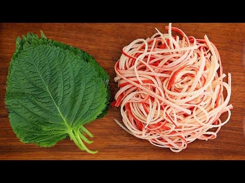 깻잎과 맛살은 이렇게 드세요! 간단하면서 새로운 깻잎맛살 요리👍💯