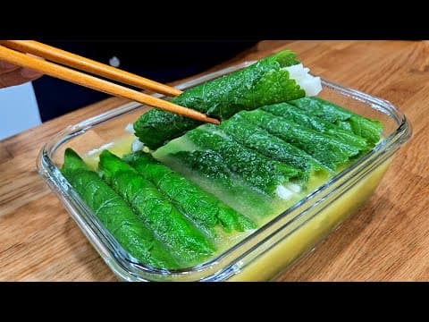 무와 깻잎이 있다면 이렇게 만드세요. 고기가 남아나질 않습니다