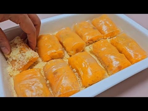 단호박과 라이스페이퍼를 이렇게 먹으면 살도 안찌고 너무 맛있어요!!든든하고 속도 편안합니다