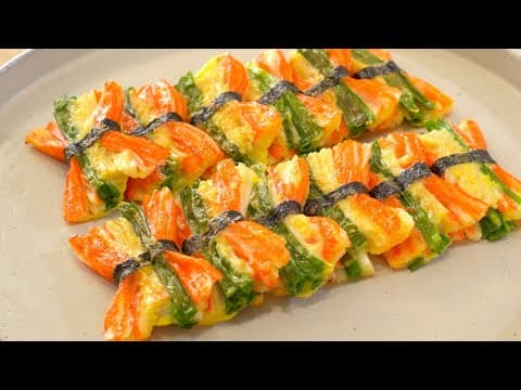 No 밀가루!! 가족들이 맛있다고 난리난 맛살 전!! 꼬지전 대신 이렇게 만들어 보세요!!