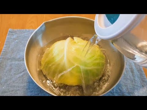 양배추를 이렇게 만들었더니 고기처럼 맛있어요❗ 순식간에 한 통이 사라져요