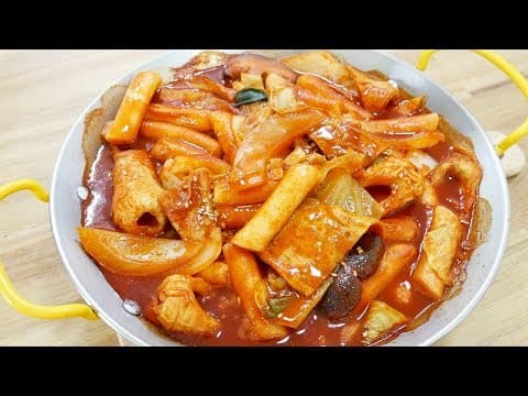분식 떡볶이 ( Stir fried Rice Cake )