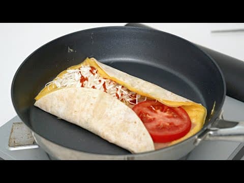 또띠아로 새로운 아침식사 만들어 보세요👍🏻 또띠아 양배추 토스트💯