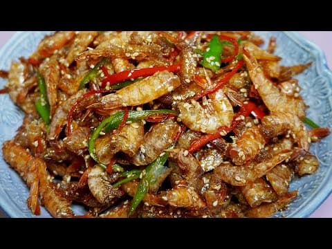 바삭하고 고소한 맛을 즐기는 건새우볶음 맛있게 만드는법