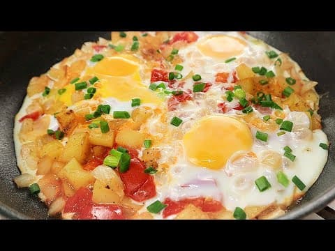 감자와 토마토 있으세요? 이 빠르고 맛있는 아침식사를 만들어 보세요! 믿을 수 없을 정도로 맛있습니다!