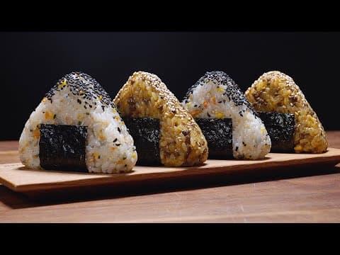 한번 보면 평생 써먹는 오니기리 레시피 | 초간단 주먹밥 만들기 4K