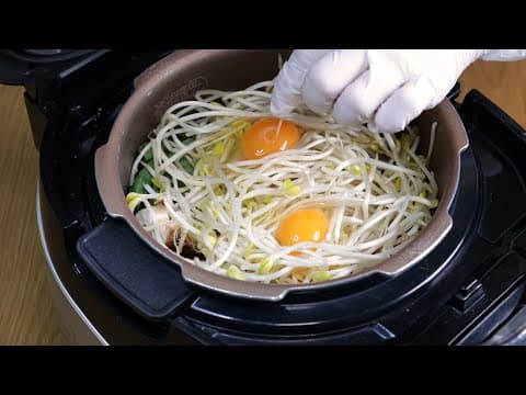 밥솥에 야채와 밥을 넣으세요!😃 깜짝 놀라실거에요👍