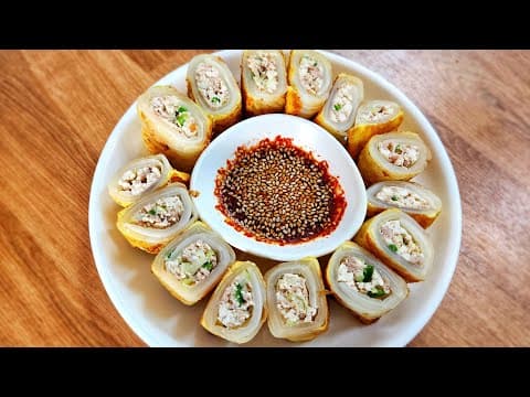 하루 한끼 "이렇게" 먹으니 뱃살이 사라졌어요💥명절 급찐급빠 도와주는 참치두부 배추말이, 효과만점이에요~ 💯