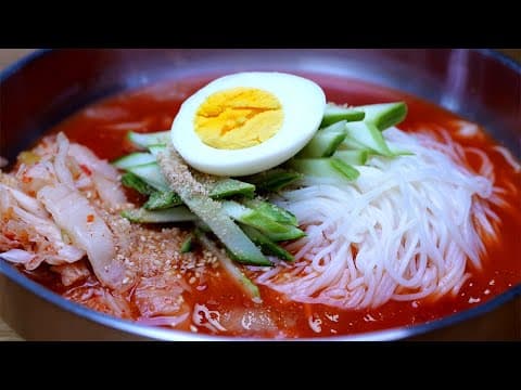 김치말이 국수에 "이걸" 넣고 만들었더니 난리났어요