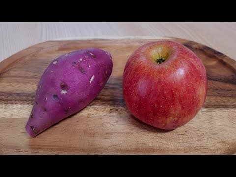고구마와 사과로 저녁은 가볍게 해결하세요🍠🍎든든하고 변비에도 좋아요 (고구마사과요리,고구마사과샐러드)