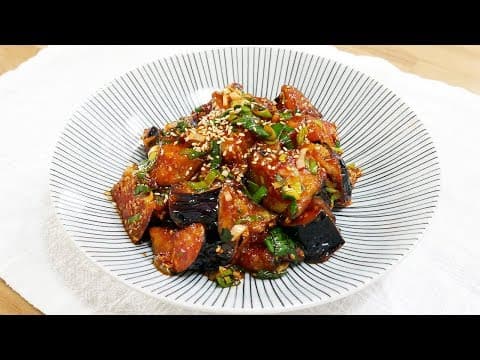 가지강정 ( Sweet Stir fried eggplant )