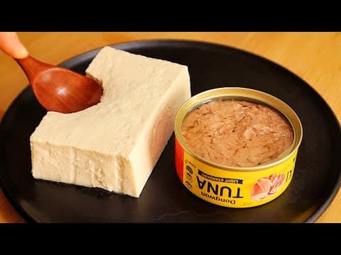 두부와 참치로 이렇게 드세요! 간단하고 먹고 난 후 속 편한 두부 참치 요리👍💯