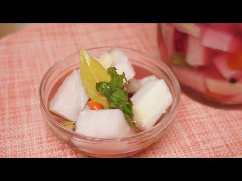 콜라비 피클 :: 명절 기름진 음식과 찰떡궁합! 소화가 쑥~되는 상큼*아삭한 피클 | 명절음식 | 손님초대 |