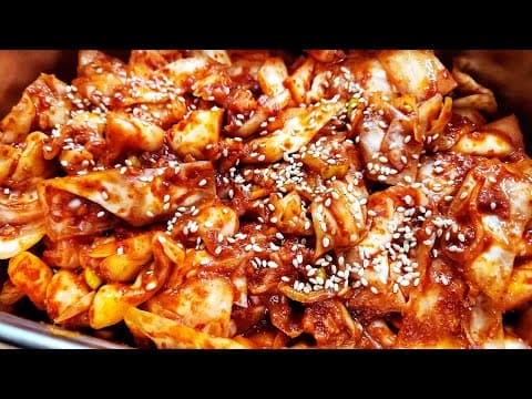 비싼 배추 사지마세요💥배추김치만 고집하던 남편이 극찬한 양배추김치 황금레시피 💯맛있는 양배추김치 가격부담없이 즐겨요