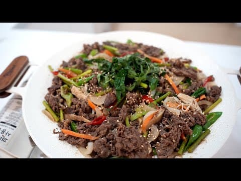 '소불고기전골' ✨️세상화려✨️하지만 이보다 ✔️간단할 수 없어요~( Bulgogi ENG SUB)