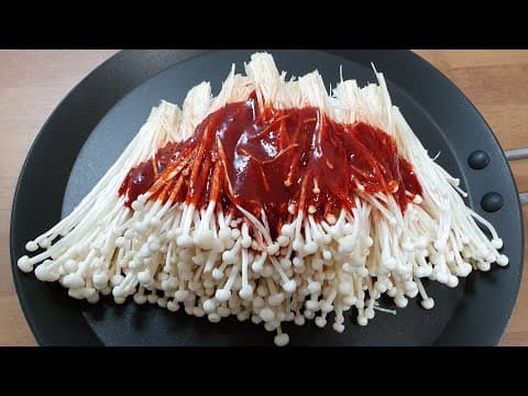 팽이버섯 꼭 이렇게 해보세요🍄초간단!! 밥도둑 Enoki Mushroom