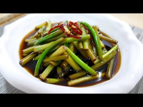 마늘쫑장아찌 ( Korean style Garlic scapes Pickles )