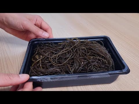 마트에 이것 보이면 꼭 사오세요!! 당면 대신 잡채로 만들어 먹으니 젓가락이 멈추질 않아요(꼬시래기 잡채만들기,꼬시래기 다이어트요리)