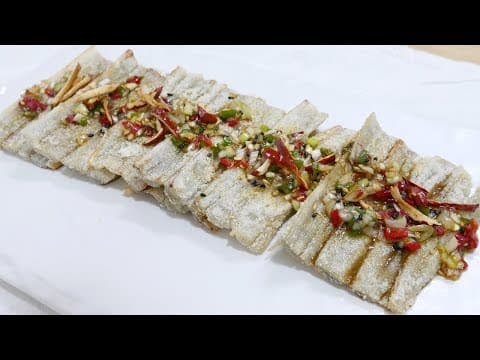 우엉찹쌀전 ( Burdock glutinous rice Pancakes )