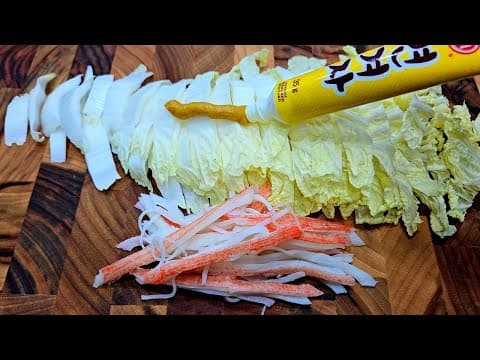 새콤하고 톡! 쏘는 배추무침, 이렇게 만들어 드세요