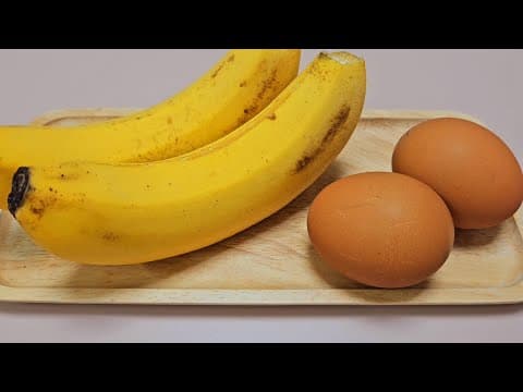 밥대신 아침은 바나나와 계란으로 이렇게 드세요🍌너무 간단한데 맛있는 다이어트 빵이 완성됩니다