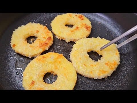 튀김 좋아한다면.. 밀가루 범벅 도넛말고 사과로 이렇게 드셔보세요!! 사과 1개로 양도 푸짐하면서 정말 맛있어요