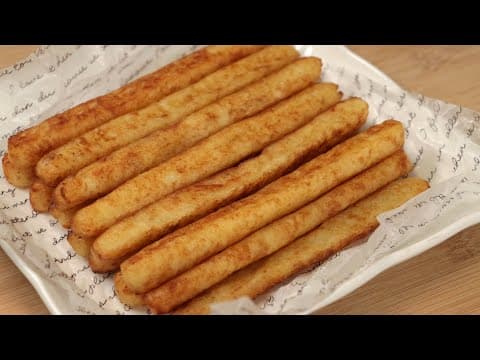 감자 2개만 있으면 이렇게 만들어 보세요! 감자 한 박스 순삭!! 간식으로 바삭~바삭~!! 맛도 두배입니다👍