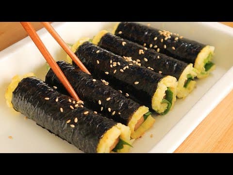 김밥을 이렇게 만들어 보세요! 쫄깃담백 색다른 한끼가 완성됩니다👍💯