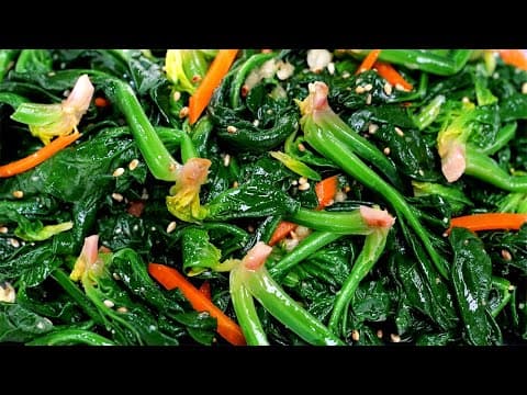 겨울 시금치는 이렇게 무치는 것이 3배 맛있습니다
