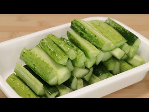 오이 있으면 이렇게 만들어 보세요! 끝까지 아삭아삭~!! 한 접시가 순식간에 사라집니다