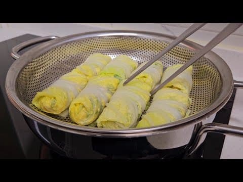 배추는 이렇게 쪄서 드세요!! 저녁 밥대신 2주만 챙겨드셔도 묵은 뱃살이 쭉쭉 빠져요 (ft.만두피없이 배추찜만두)