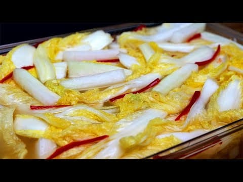 시원하고 깔끔한 천연 소화제 "봄 물김치" 초보도 100% 성공합니다