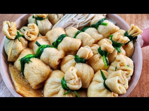 제발 "이것" 꼭 만들어 보세요~💥분위기 살리고 맛도 살리는 피자치즈/떡/당면부추 유부주머니 어묵탕💯연말 파티 예정이라면 필수입니닷!