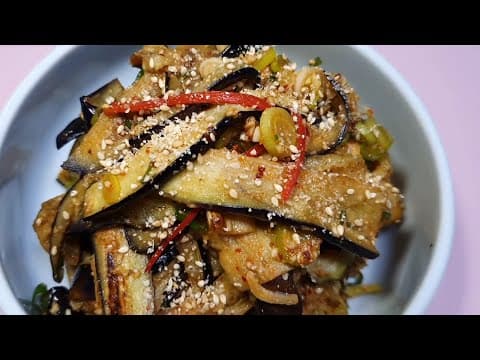 수분없이 쫄깃한 식감의 가지무침 맛있게 만들기 [가지요리] 간단하게 만들어요