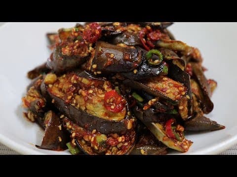 쫄깃한~ 가지무침 만드는 방법,  감칠맛 폭팔!! [강쉪]