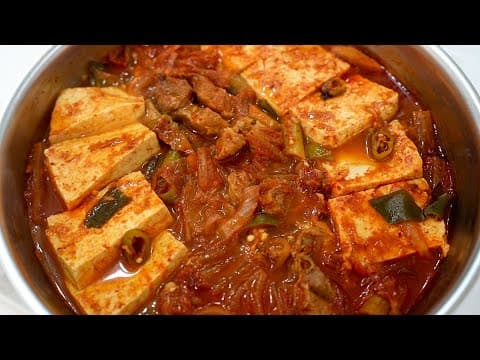 김장전에  집에 묵은지 없애기! 사태넣고 맛있게 짜글이로 해결해요 🥘