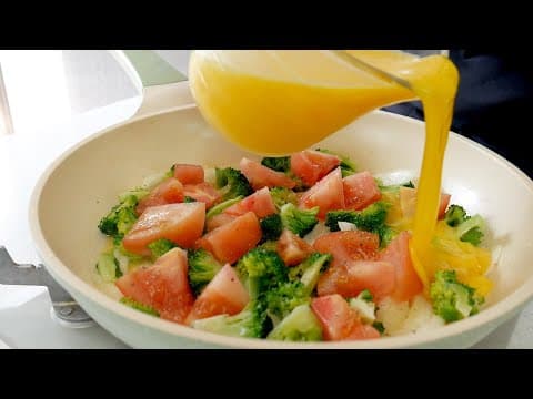 토마토 계란에 부어 이렇게드세요.